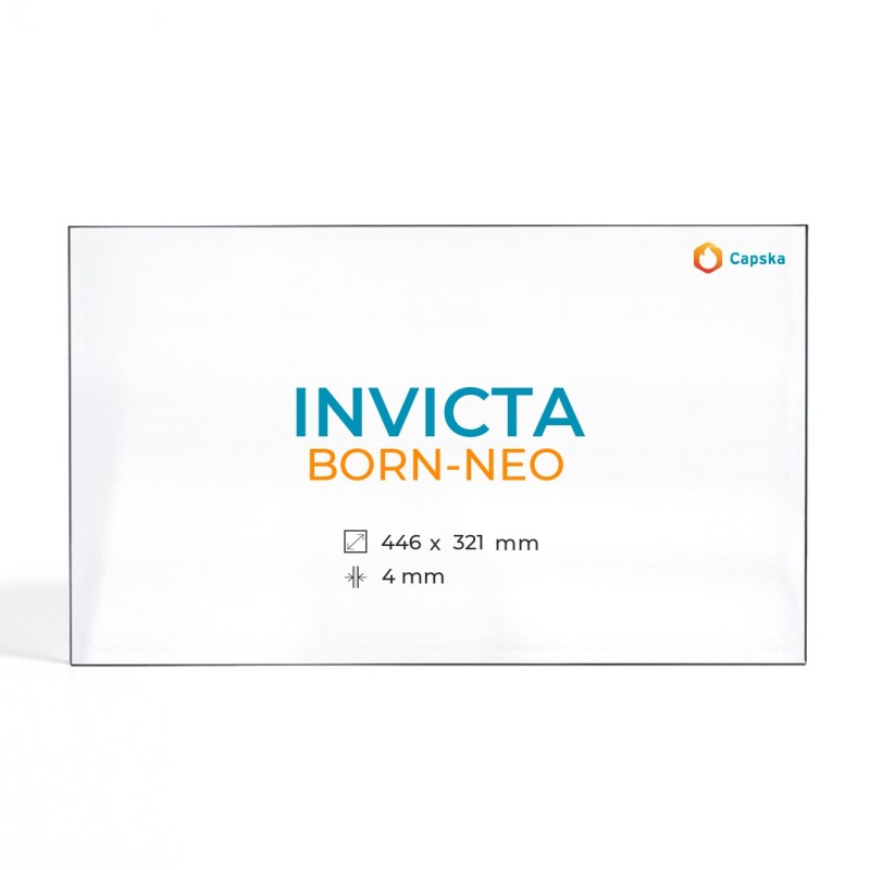 Vetro Invicta BORN-NEO per stufa a legna - Resistente a 760°C