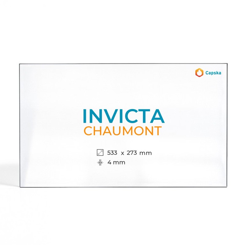 Cristall Invicta CHAUMONT - Vidre Rectangle per estufa de llenya