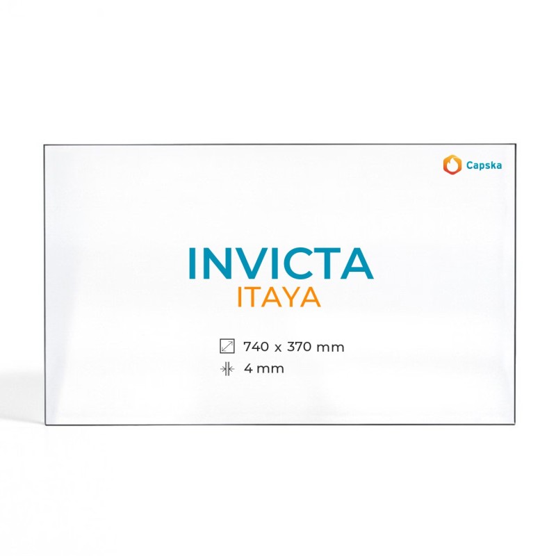 Invicta ITAYA Glass - Rectangular Panel for Wood Burning Stove