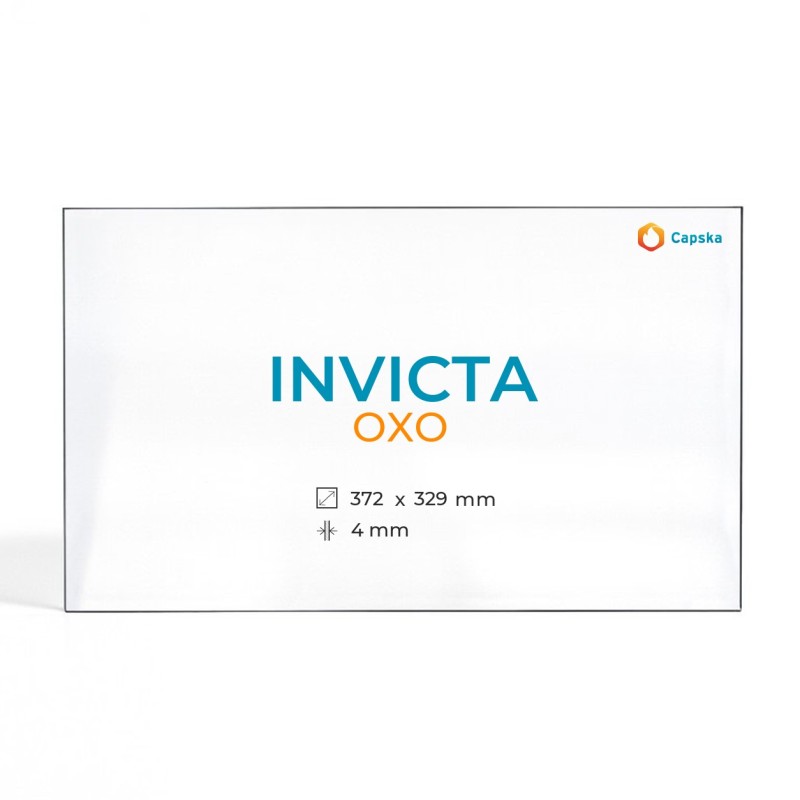 Vitre Invicta OXO - Verre Rectangle pour poêle à bois