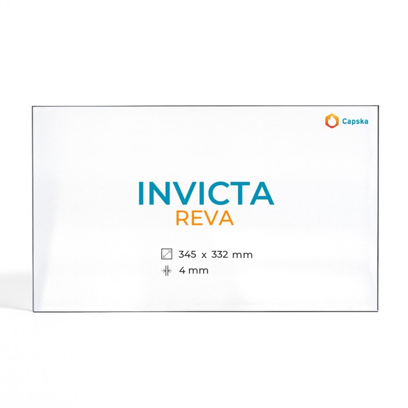 Invicta REVA Glass - Rectangular Panel for Wood Burning Stove