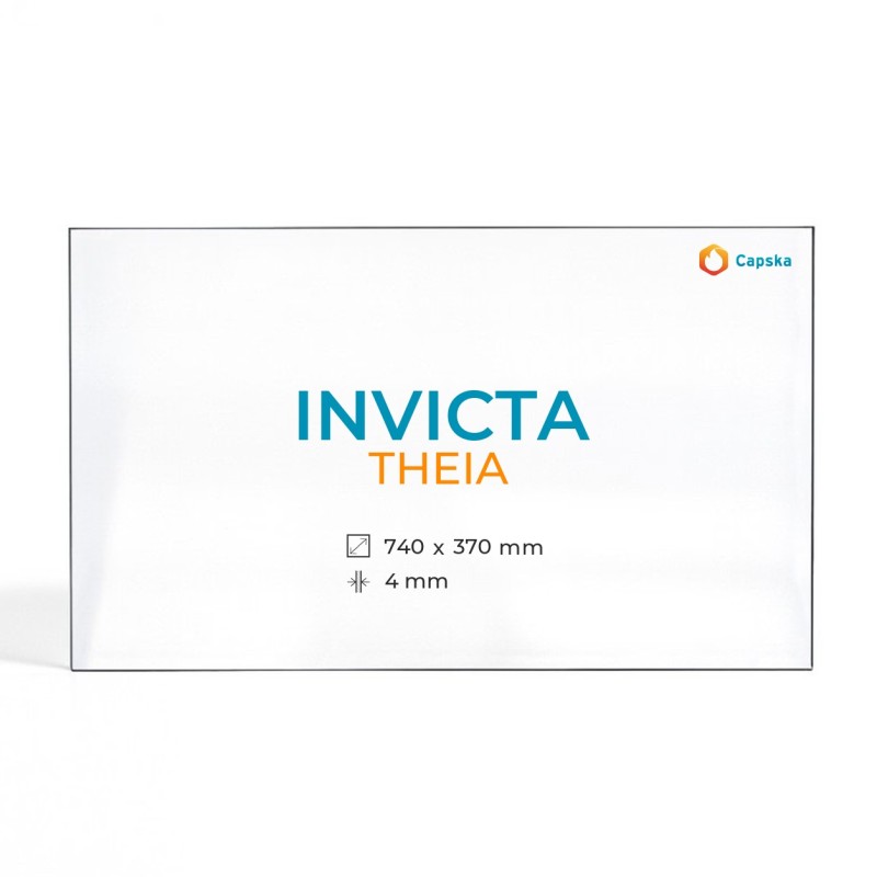 Invicta THEIA Glass - Rectangular Panel for Wood Burning Stove