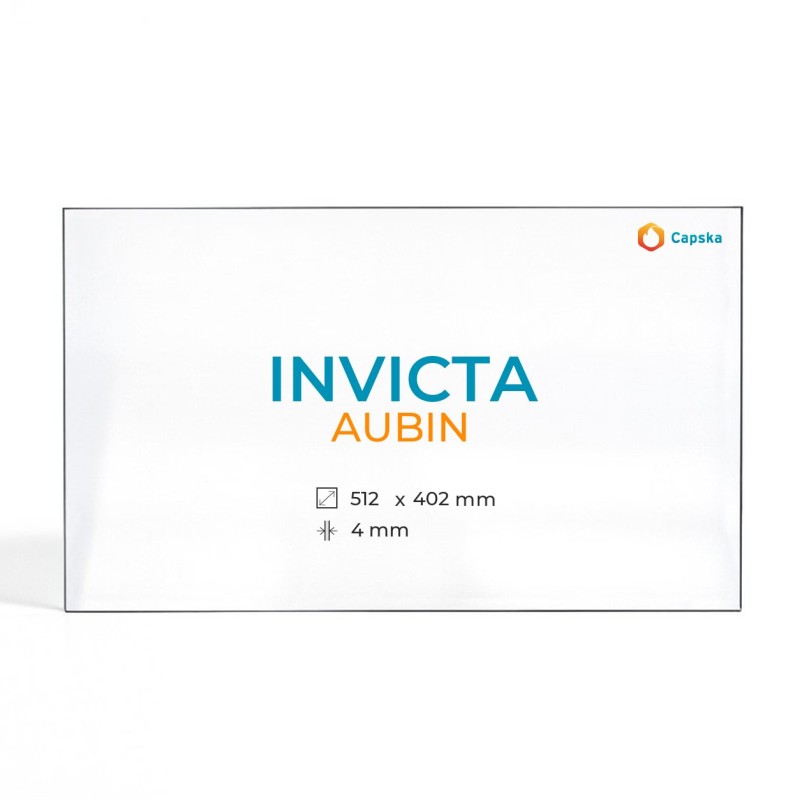Vetro Invicta AUBIN - Vetro Rettangolo per stufa a legna