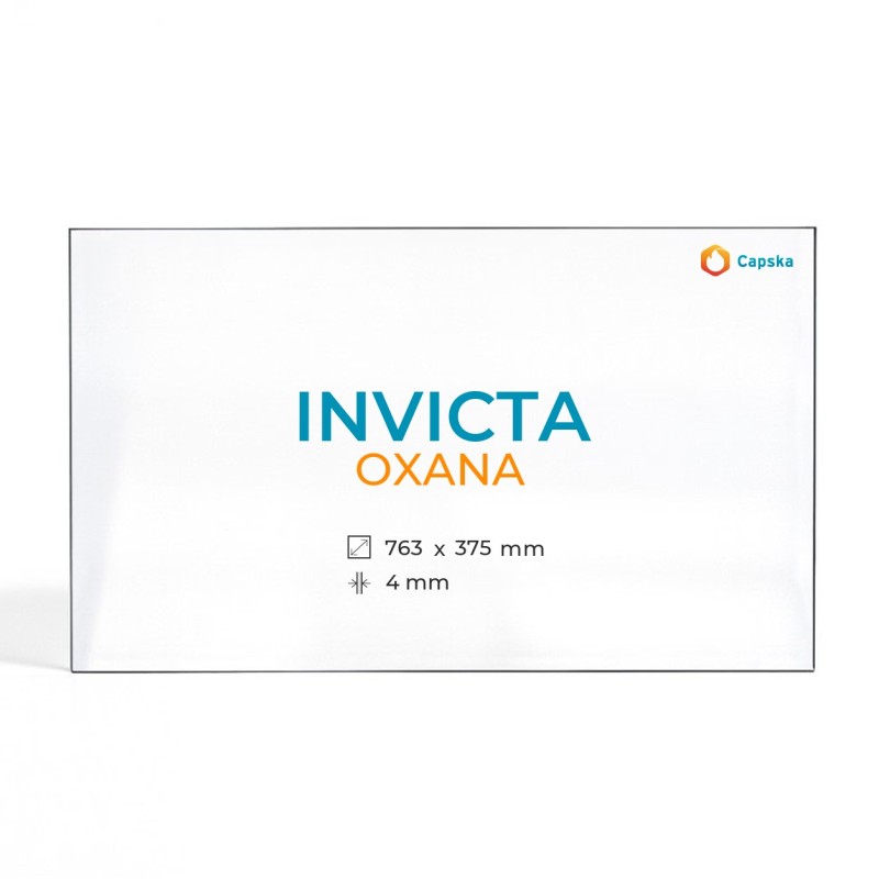 Vitre Invicta OXANA - Verre Rectangle pour poêle à bois