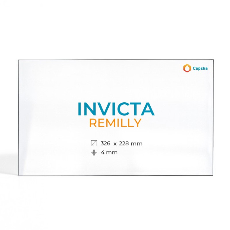 Invicta REMILLY Glass - Rectangular Panel for Wood Burning Stove