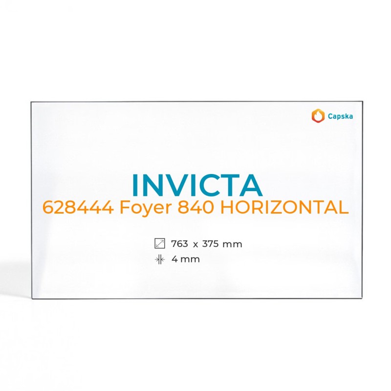 Vetro Invicta 628444 FOYER 840 HORIZONTAL - Vetro Rettangolo per caminetto