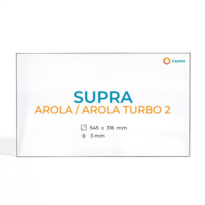 Supra AROLA / AROLA TURBO 2 Glass Panel for Wood Burning Stove