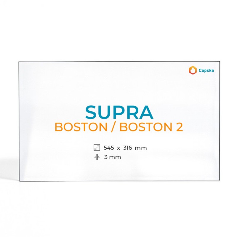 Vetro Supra BOSTON / BOSTON 2 - Vetro Rettangolo per stufa a legna