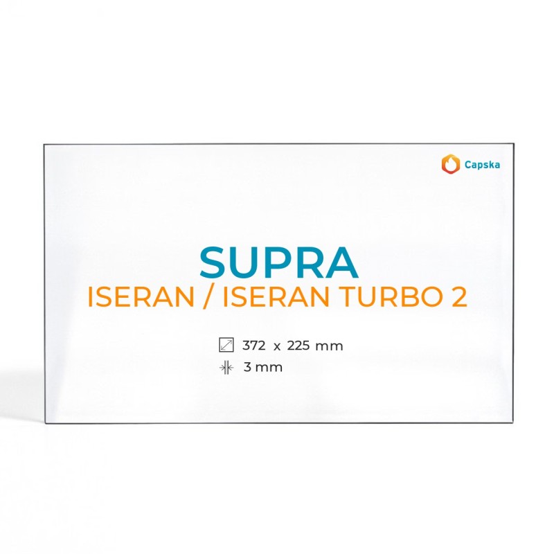 Supra ISERAN / ISERAN TURBO 2 Glas - Rechteck Kaminglas