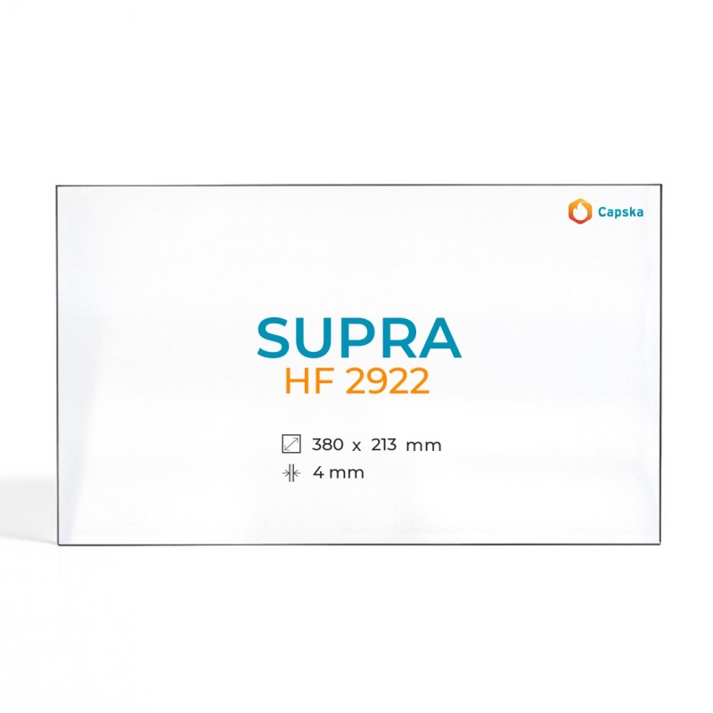Supra HF 2922 Glas - Rechteck Kaminglas für Kaminofen