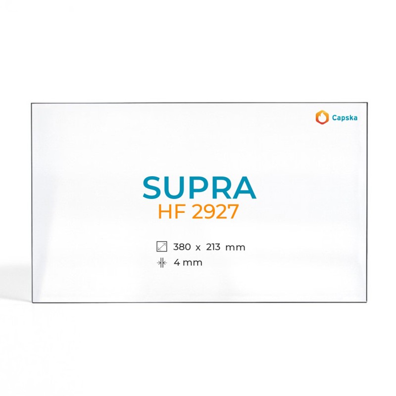 Cristal Supra HF 2927 - Vidrio Rectángulo para estufa de leña