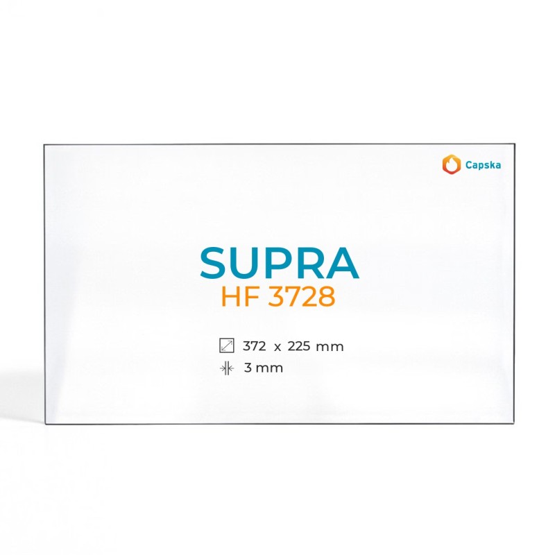 Cristall Supra HF 3728 - Vidre Rectangle per estufa de llenya