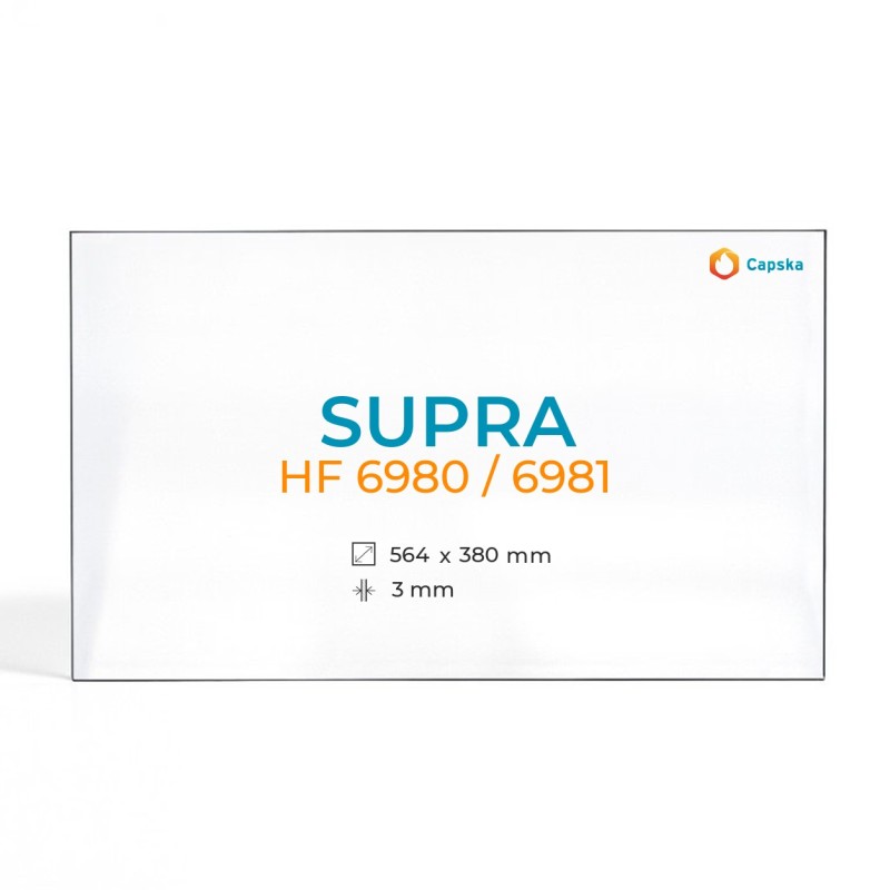 SUPRA HF 6980/6981 Glass Panel for Wood Burning Stove