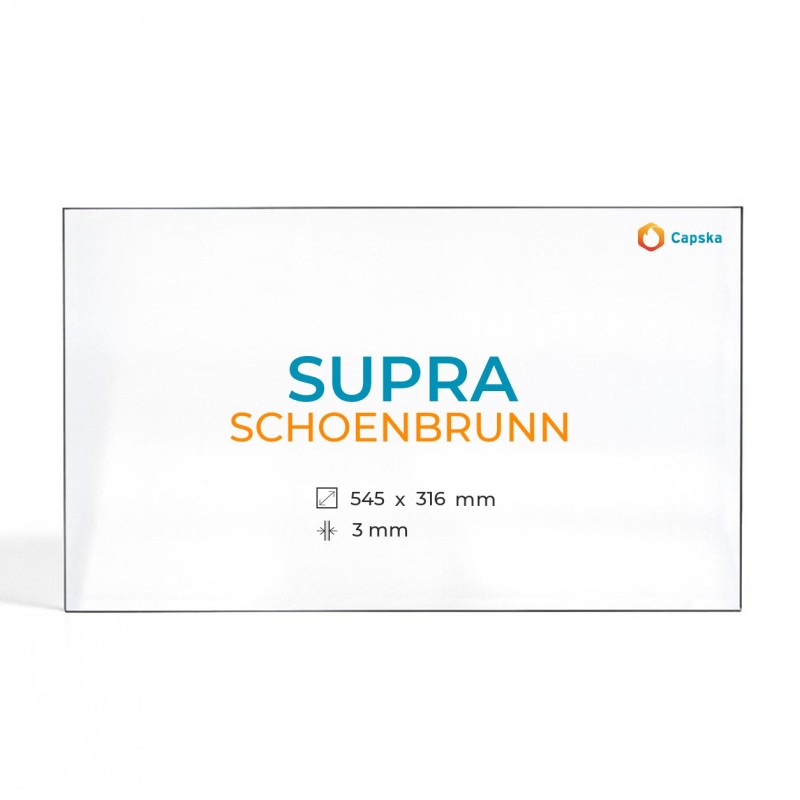 Cristal Supra SCHOENBRUNN - Vidrio Rectángulo para estufa de leña