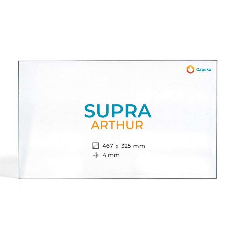 Vitre Supra ARTHUR - Verre Rectangle pour poêle à bois