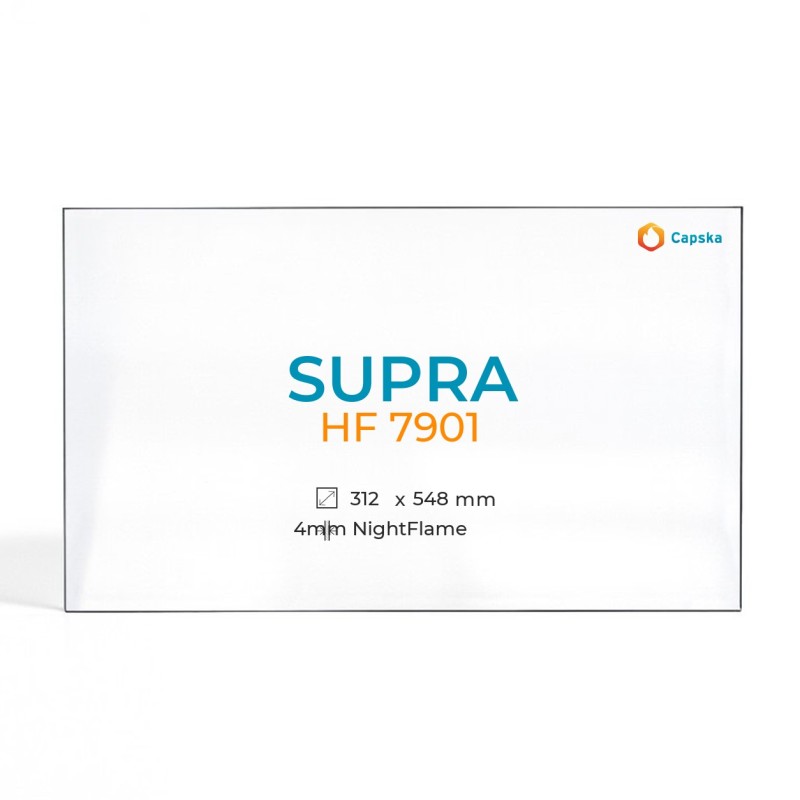 Vetro Supra HF 7901 - Vetro Rettangolo per stufa a legna