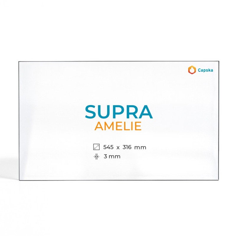 Vitre Supra AMELIE - Verre Rectangle pour insert