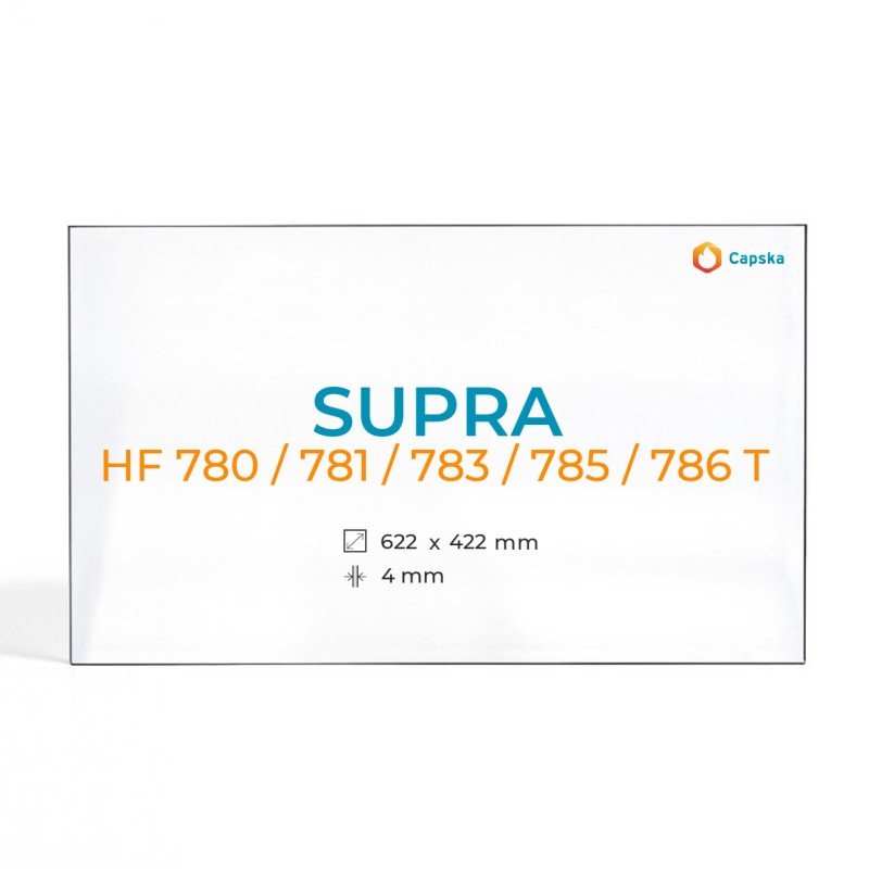 Supra HF Glass Panel - Fireplace Insert Accessories