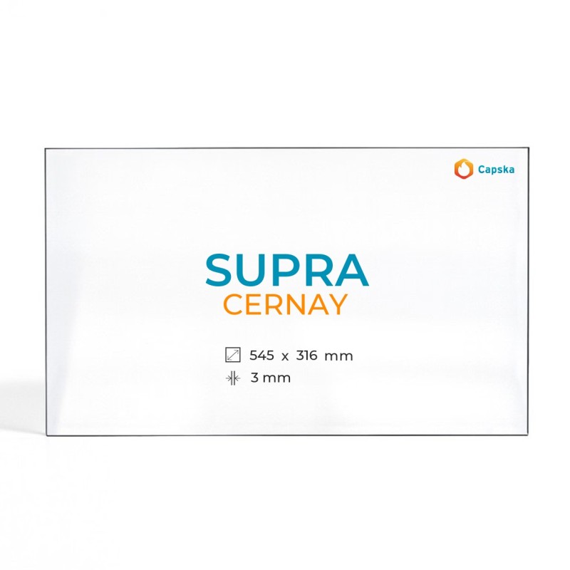 Vitre Supra CERNAY - Verre Rectangle pour insert