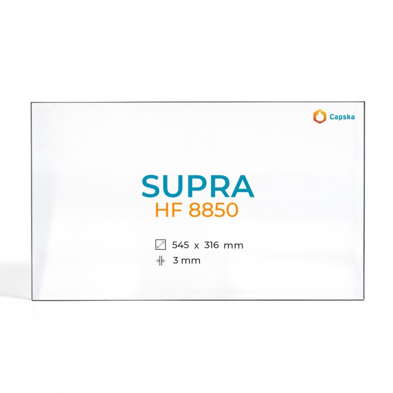 Vitre Supra HF 8850 - Verre Rectangle pour insert