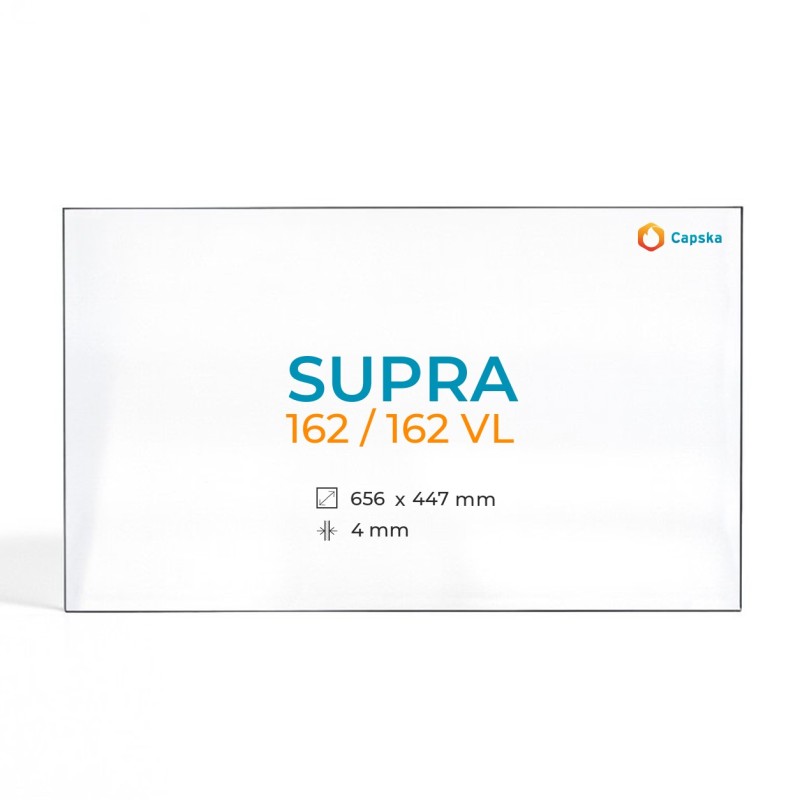Vitre Supra 162 / 162 VL - Verre Rectangle pour insert