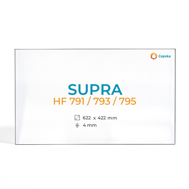 Supra HF 791 / 793 / 795 Glass Panel for Fireplace Insert