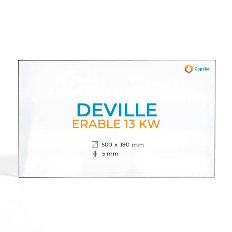 Cristall Deville ERABLE 13 KW - Vidre Rectangle per estufa de llenya