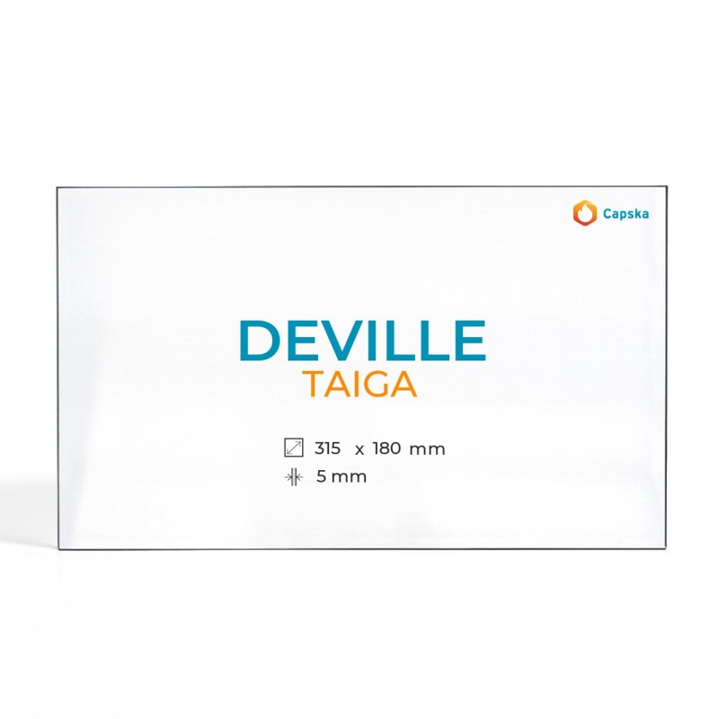 Vitre Deville Taiga 315x180 mm - Verre Rectangle - Capska