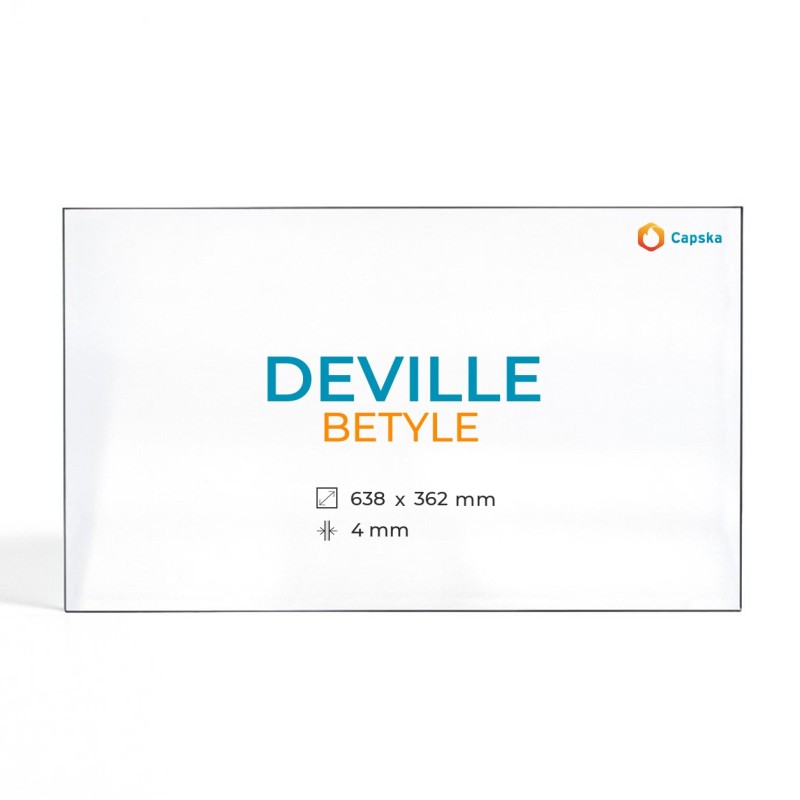 Vetro Deville BETYLE - Vetro Rettangolo per stufa a legna