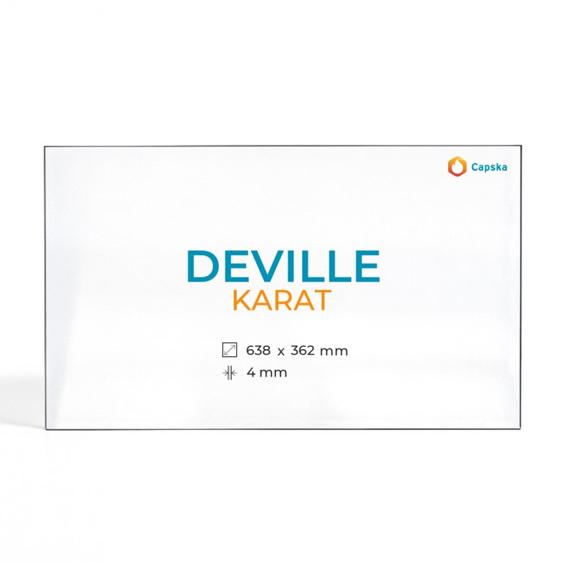 Deville KARAT Glass Panel for Wood Burning Stove