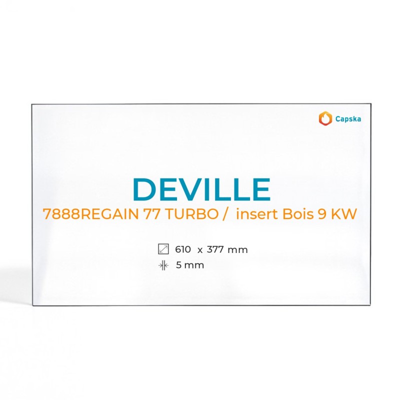 Deville 7888REGAIN 77 TURBO Glass Insert Bois 9 KW
