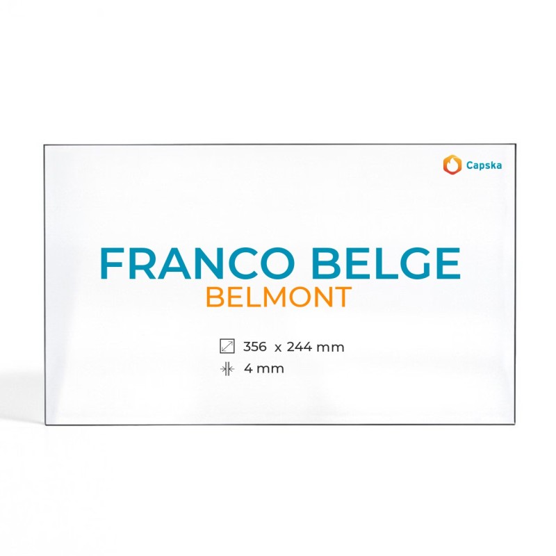 Franco Belge BELMONT Glass - Rectangular Panel for Wood Burning Stove