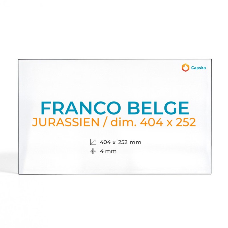 Cristal Franco Belge JURASSIEN / Vidrio Rectángulo para estufa de leña