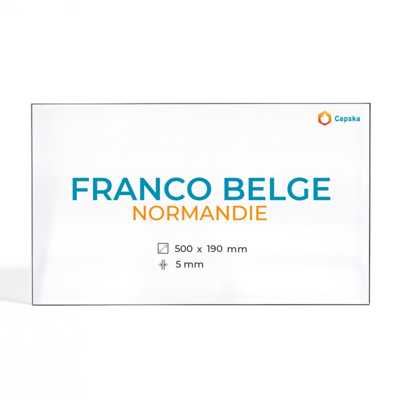 Vetro stufa Franco Belge Normandie rettangolare - Capska