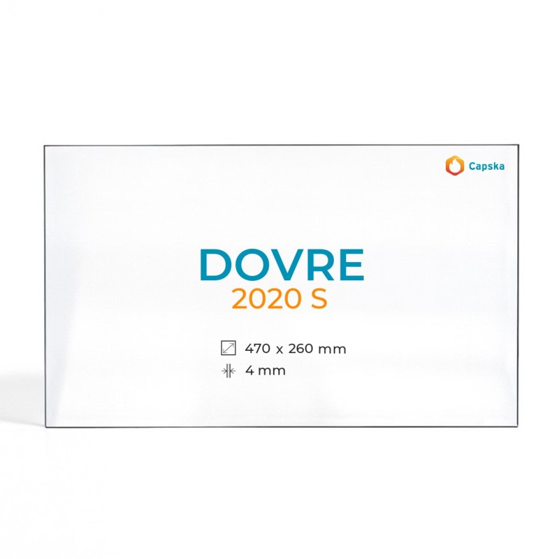 Vitre Dovre 2020 S - Verre Rectangle pour insert
