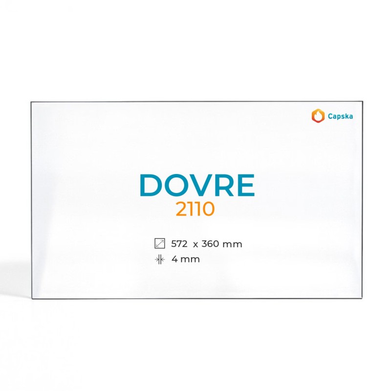 Vitre Dovre 2110 - Verre Rectangle pour insert