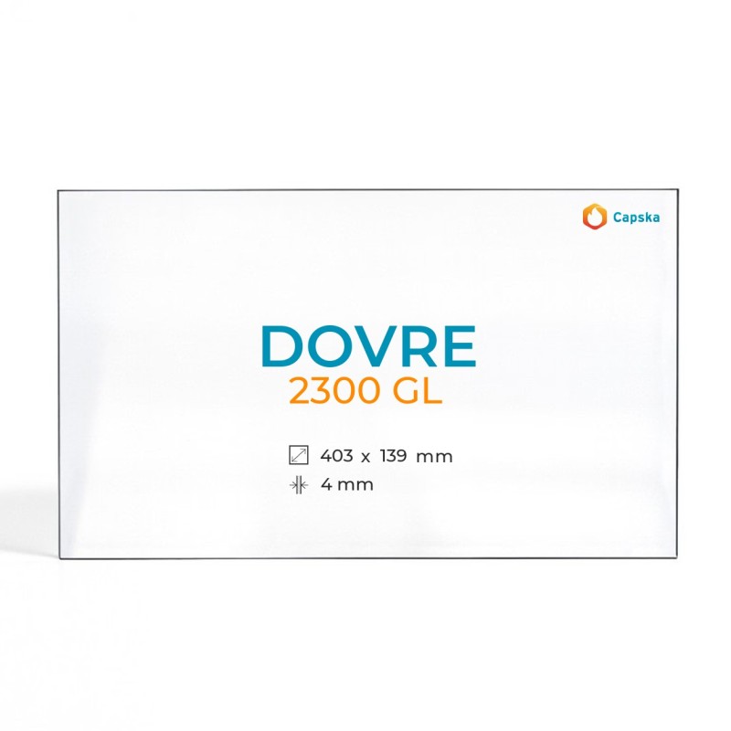 Dovre 2300 GL Glass - Rectangular Fireplace Insert Panel