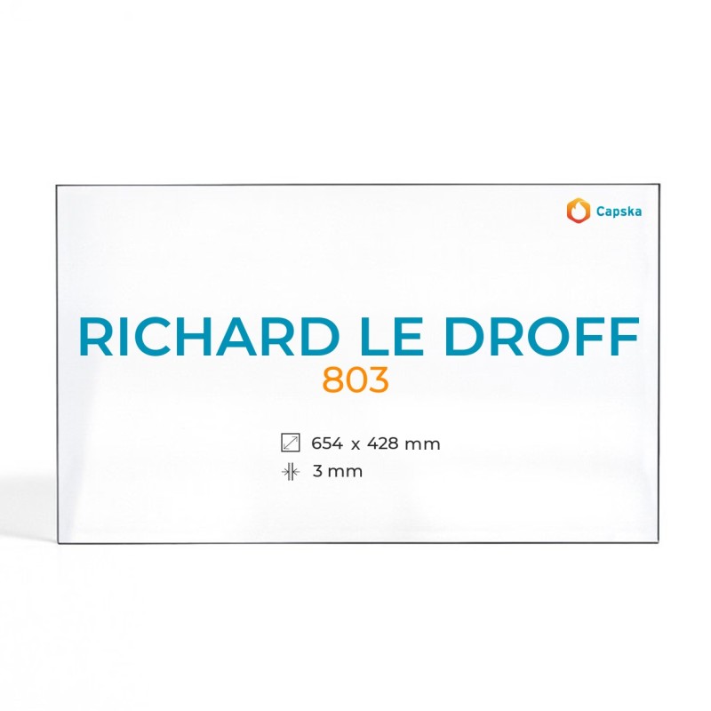 Richard Le Droff 803 Glass - Fireplace Insert Panel