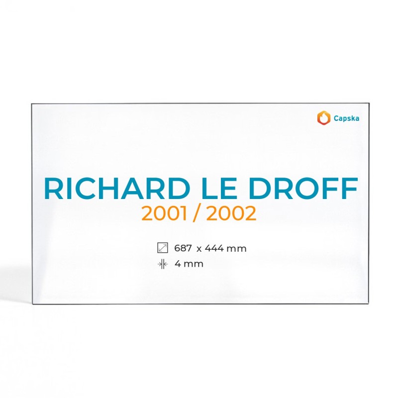 Richard Le Droff 2001/2002 Rechteck Kaminglas - Kaminofen Zubehör