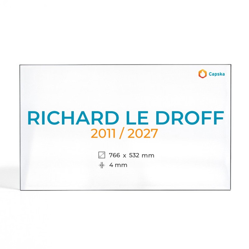 Vitre Richard Le Droff 2011 / 2027 - Verre Rectangle pour insert
