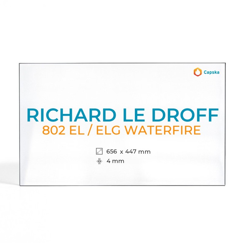 Richard Le Droff 802 EL / ELG WATERFIRE Glass Panel