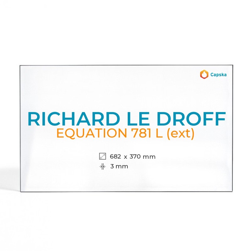 Richard Le Droff EQUATION 781 L Glass Panel - Fireplace Insert