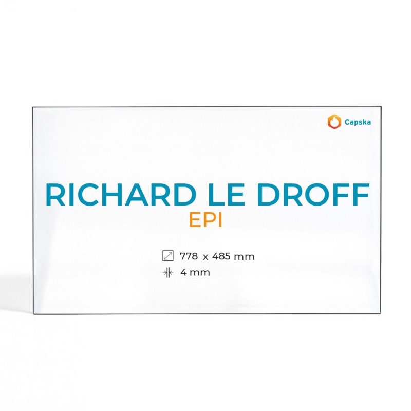 Richard Le Droff EPI Glass - Fireplace Insert Panel