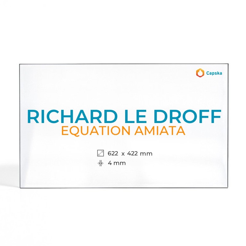 Vetro Richard Le Droff EQUATION AMIATA - Vetro Rettangolo per caminetto