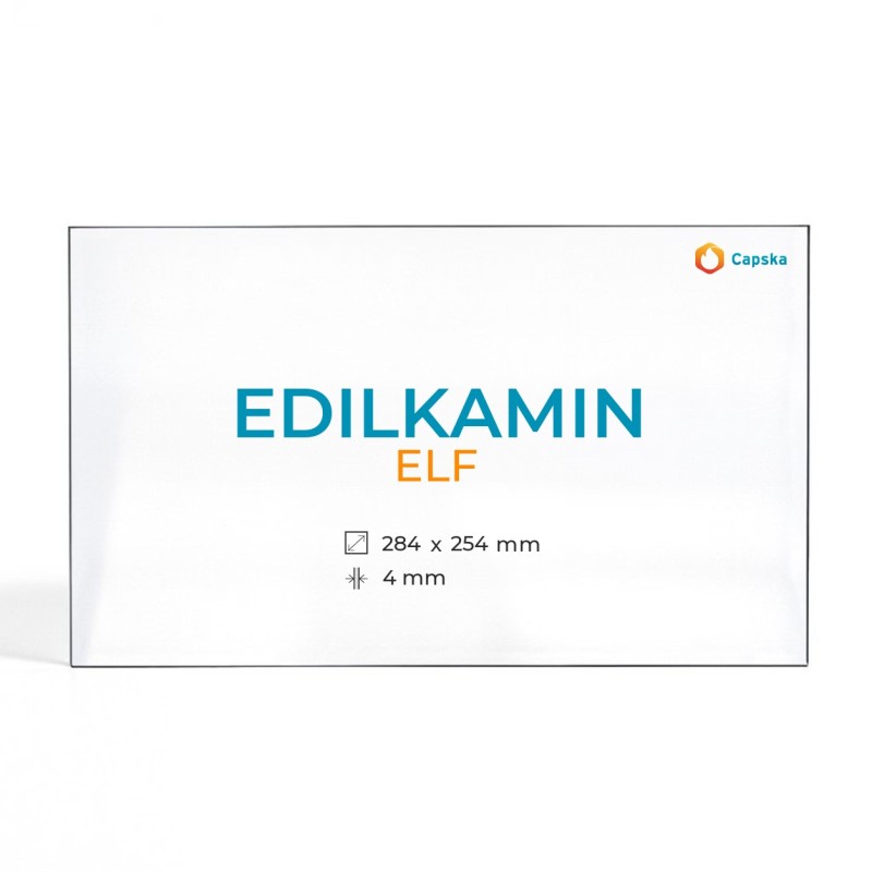 Vitre Edilkamin ELF - Verre Rectangle pour poêle à bois