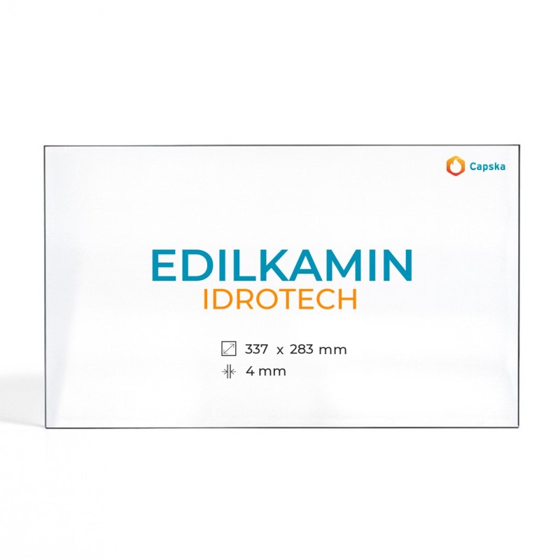 Edilkamin IDROTECH Glass Panel - Rectangular Stove Accessory