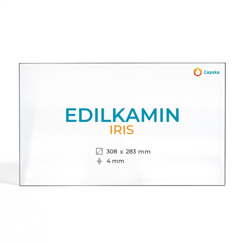 Vitre Edilkamin IRIS - Verre Rectangle pour poêle à bois