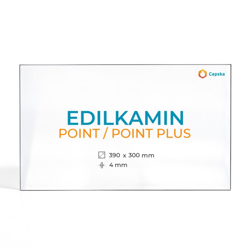 Vitre Edilkamin POINT / POINT PLUS - Verre Rectangle pour poêle à bois