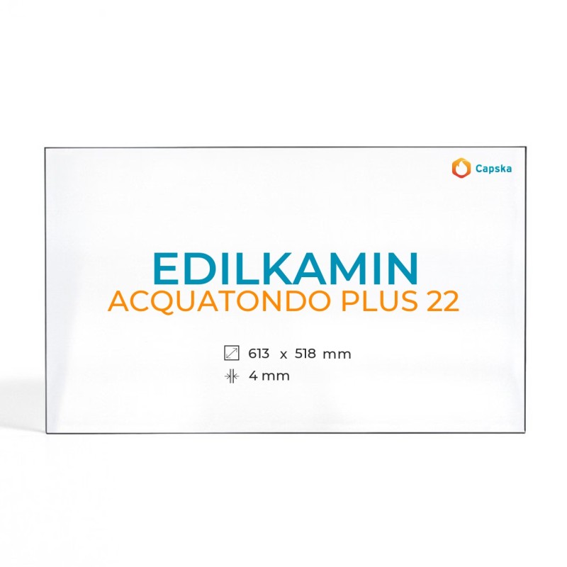 Edilkamin ACQUATONDO PLUS 22 Glass Panel - Fireplace Insert