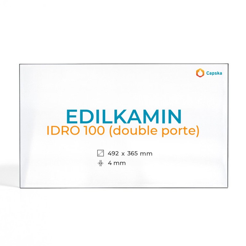 Edilkamin IDRO 100 Double Door Glass Panel